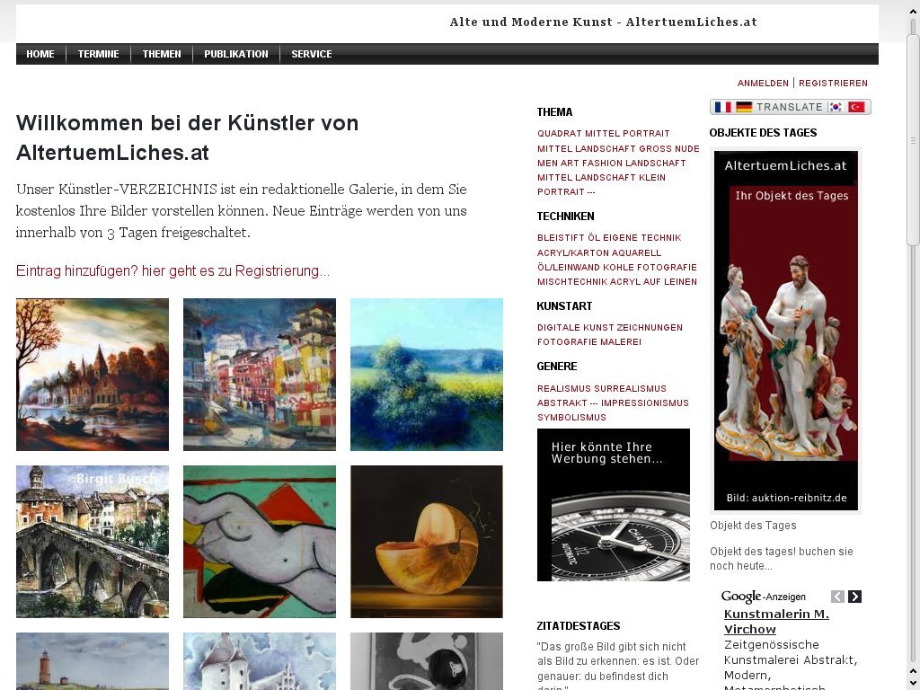 Alte und Moderne Kunst - AltertuemLiches.at