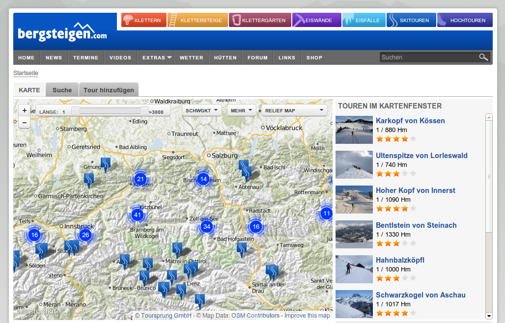 Bergsteigen.com - das Portal für Bergsteiger.