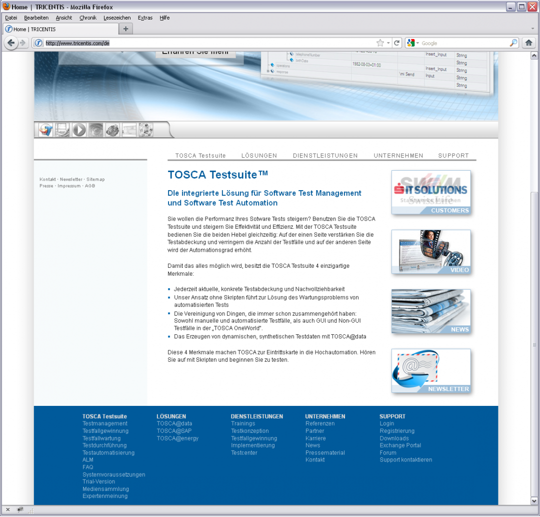 TRICENTIS Technology &amp; Consulting - Website Relaunch