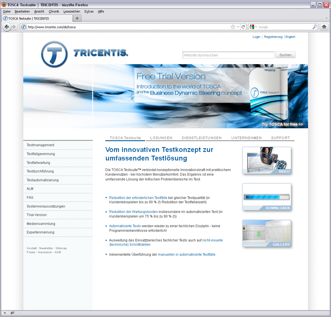 TRICENTIS Technology &amp; Consulting - Website Relaunch