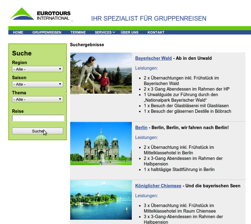 Eurotours Gruppenreisen