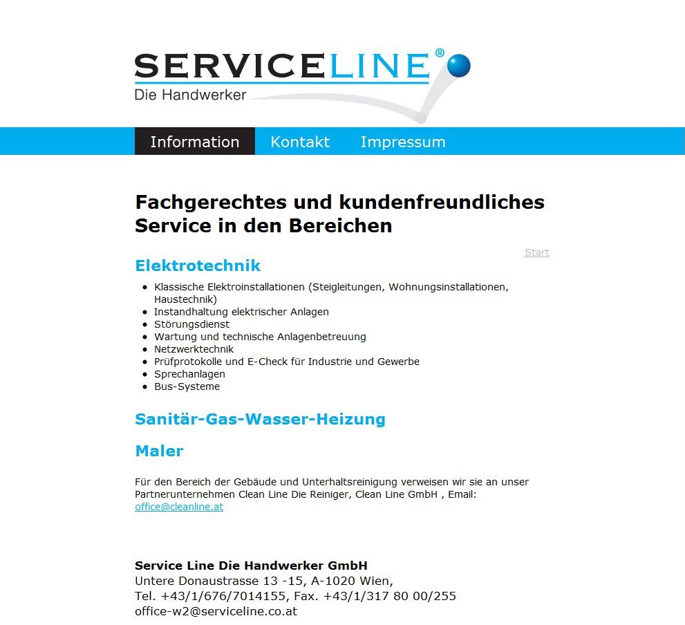 SERVICELINE Die Handwerker