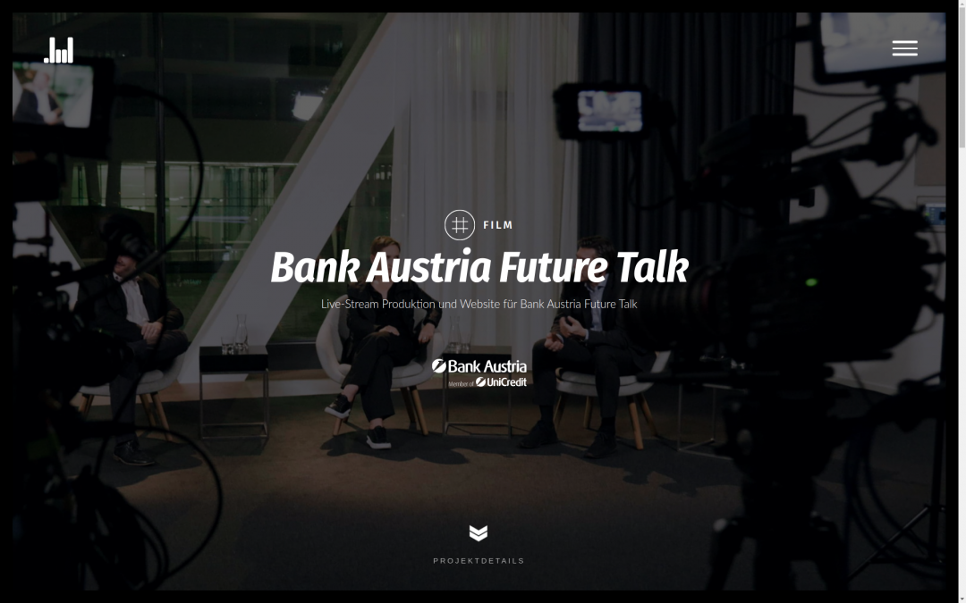 Bank Austria Future Talk - Website & Live Stream (c) 2021 lowfidelity heavy industries OG Bank Austria Future Talk - Website & Live Stream (c) 2021 lowfidelity heavy industries OG