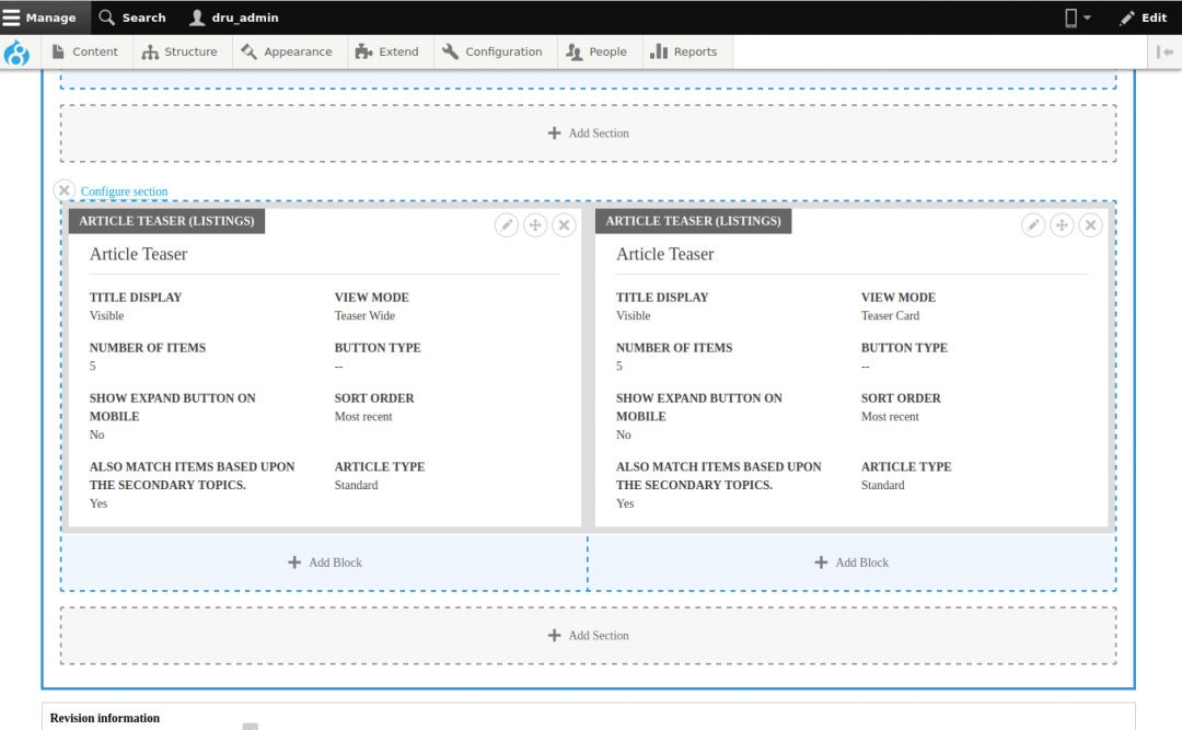 Layout Builder